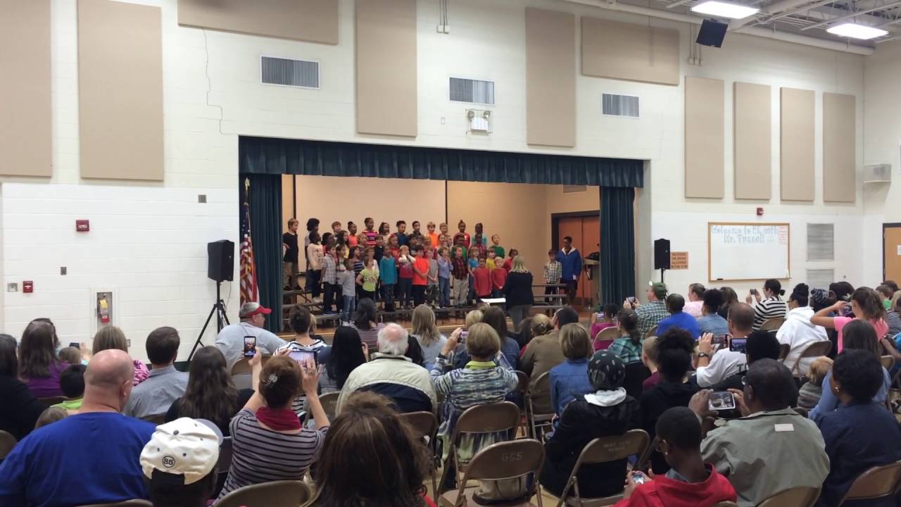 2nd and 3rd Graders at Fishburn Park sing Fight Song YouTube