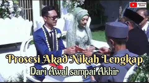Complete Marriage Contract Procession from Beginning to End