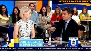Emilia Clarke Chats Solo Movie &amp; Final Scene For Khaleesi - GMA