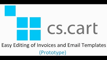CS-Cart. Easy Editing of Invoices and Email Templates