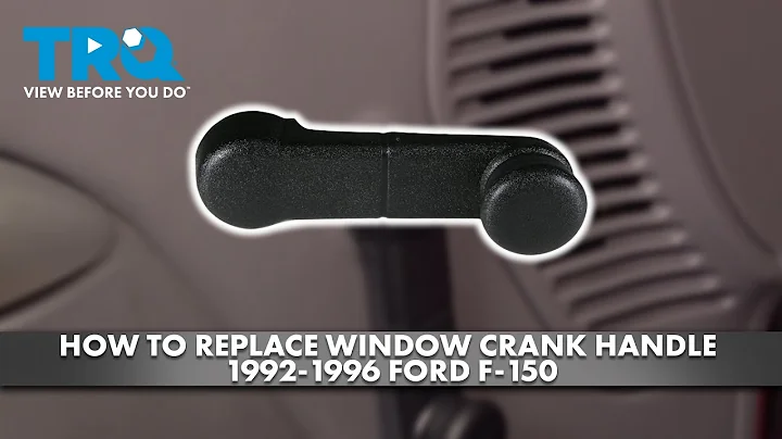 How to Replace Window Crank Handle 1992-1996 Ford F-150