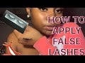 How To Apply False Lashes (using fingers)