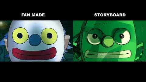 Rhinestone Eyes - Gorillaz | Fan Made  VS  Storyboard | Comparison