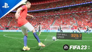 FIFA 23 | TESTING POWER SHOT COMPILATION (INSANE) 100% POWER WORLD CUP EDITION | PS5