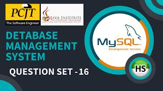 DBMS  Question set 16 | Database Management system | #javainstitutesrilanka   #dbms  #pcjt #jiat