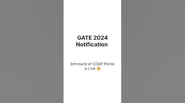 COAP 3rd round is Live 🔥🔥 #examprep #education #exam #gate2025 #architecture #gatemaster #gatecivil