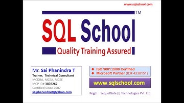 MSBI Training Video from SQL School Training Institute