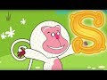 Letter s  olive and the rhyme rescue crew  learn abc  sing nursery songs