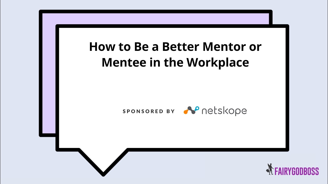 How to Be a Better Mentor or Mentee in the Workplace - YouTube
