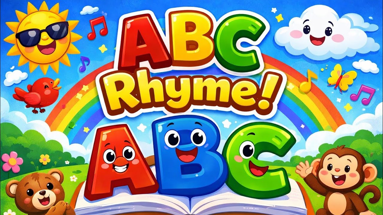 ABC Rhyme for Kids | Learn Alphabet A to Z 🎵 - YouTube