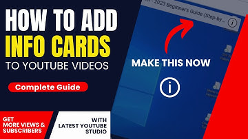 How to add Cards to YouTube Video - i button #amfahhtech #tech