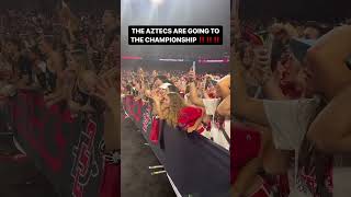 SDSU student section reacts to Final Four BUZZER-BEATER 😱