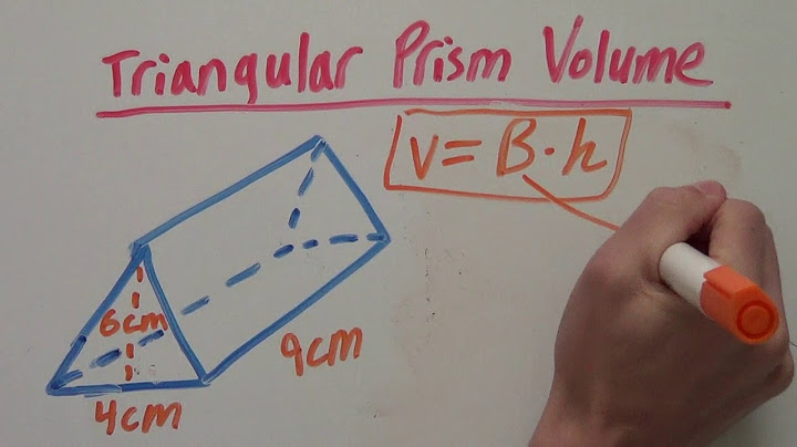How do you find the volume of a triangular prism