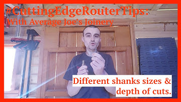 #CuttingEdgeRouterTips: the differences with Shank Sizes? With Special guest, Average Joe
