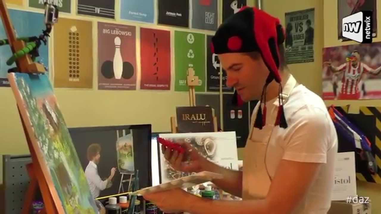 Mikeius DAZ Art, Επεισόδιο Mikeius vs Bob Ross, netwix.gr - ComedyLab.gr