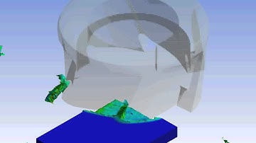 Ansys Workbench explicit dynamics shell end milling of AlSi 1045 extended example 7