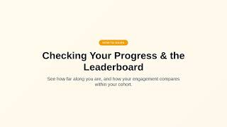 HowTo 6   Checking Your Progress and Leaderboard (PQISPARK)