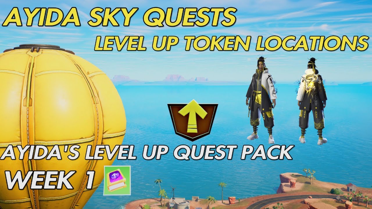 Ayida's Level up Quest Pack - Week 1 Sky Level Up Token Locations - Fortnite