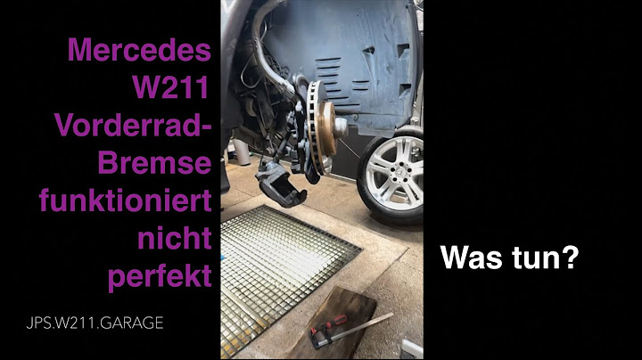 Mercedes Bremse funtktioniert nicht so wie sie soll - Was tun.