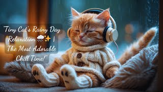 "Tiny Cat’s Rainy Day Relaxation 🌧️✨ | The Most Adorable Chill Time!" screenshot 2