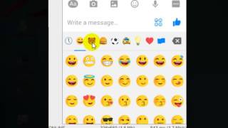emoticons in Facebook messenger android app screenshot 4