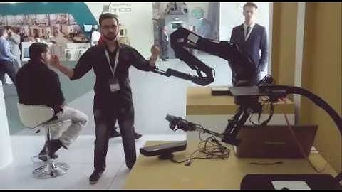 Controlling a 5-DOF Robotic Arm by Kinect sensor