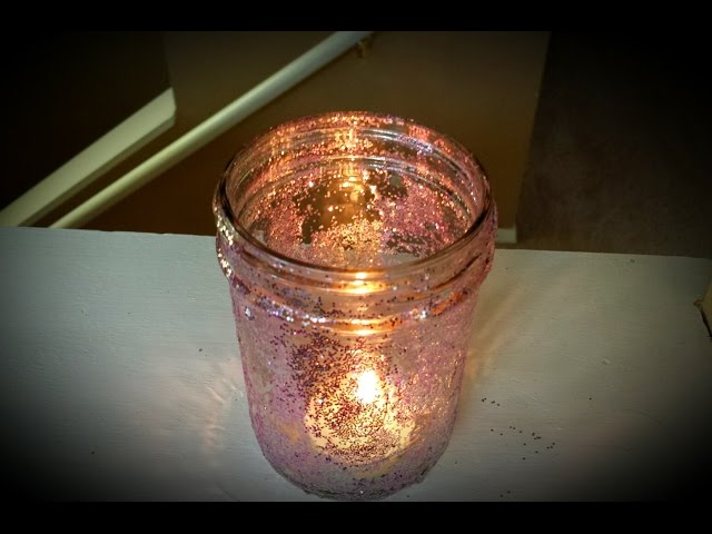 How to Make a Glitter Candle {DIY Home Decor} – Tip Junkie