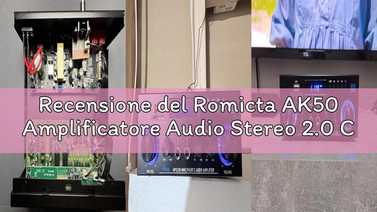 Romica HIFI Stereo Bluetooth 5.0 Audio Amplifier, 2 Channel 450Wx2 with FM Radio, USB, SD, Optical/Coaxial Inputs, Compatible with Passive Speakers and Active Subwoofer for Home Cinema Romica HIFI Stereo Bluetooth 5.0 Audio Amplifier, 2 Channel 450Wx2 with FM Radio, USB, SD, Optical/Coaxial Inputs, Compatible with Passive Speakers and Active Subwoofer for Home Cinema