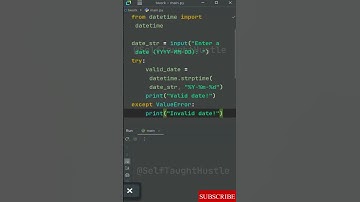 Check if a Date is Valid in Python #coding #code #programming