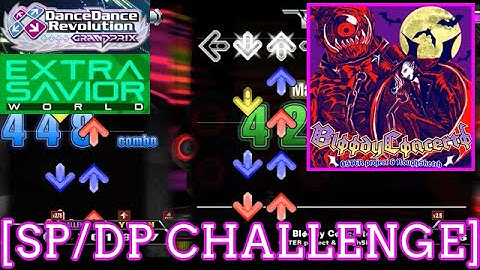 【DDR WORLD】 Blφφdy Cφncertφ / OSTER project & RoughSketch [SP/DP CHALLENGE] 譜面確認 Play