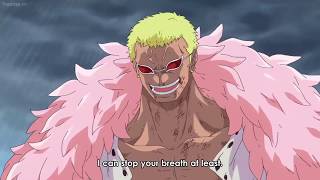 Luffy vs doflamingo haki clashes