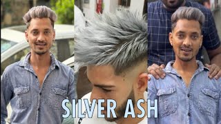 Silver Ash Colour कैसे करें full process in Hindi / step by step सिल्वर एस कलर कैसे करें। #loreal