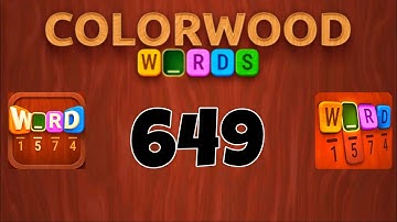 COLORWOOD WORDS Cryptogram level 649