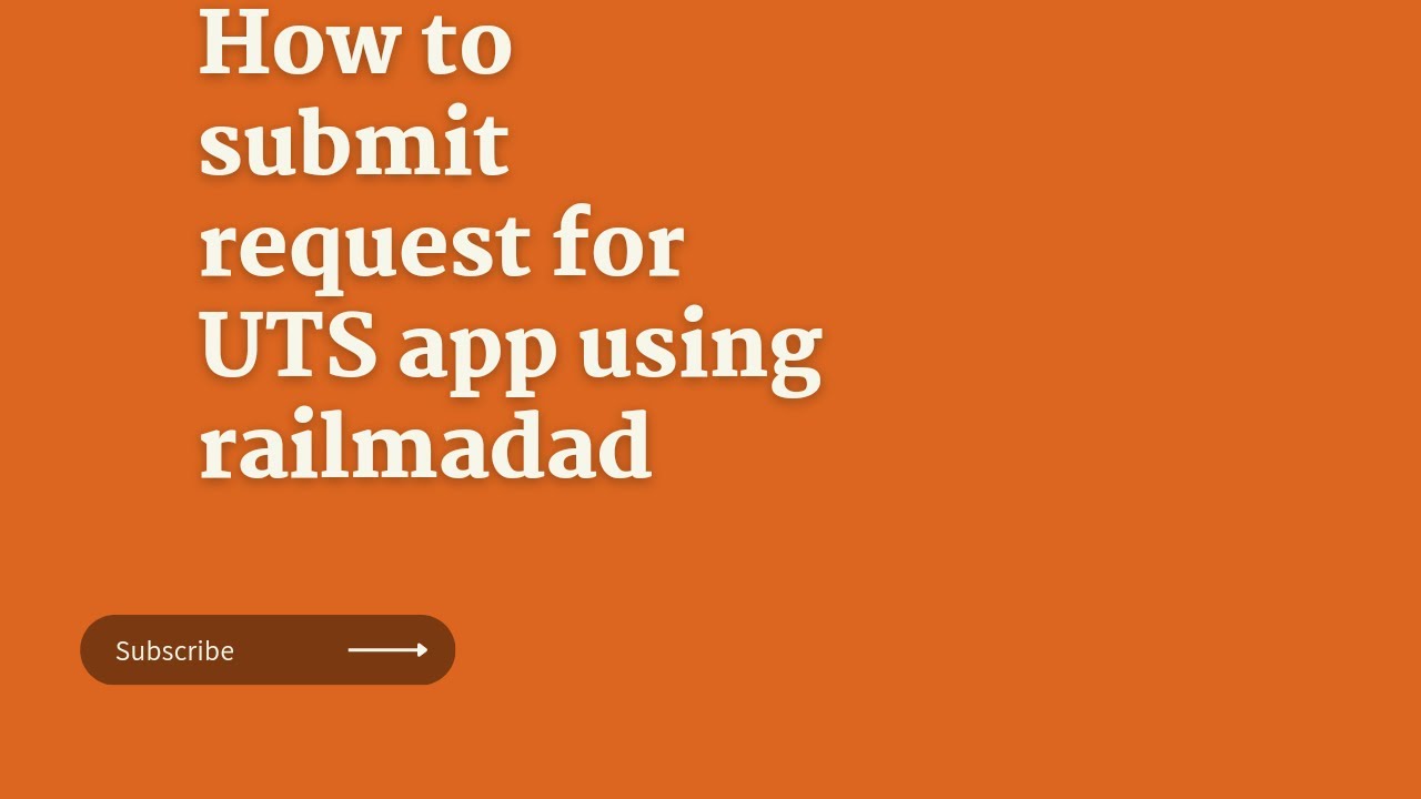 How to submit a request for UTS app mobile handset change request using railmadad