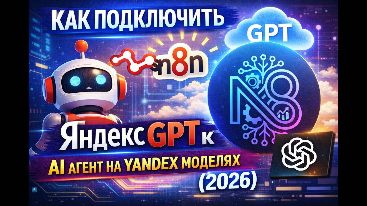 Как подключить ЯндексGPT к n8n | AI агент на Yandex Моделях (2026)