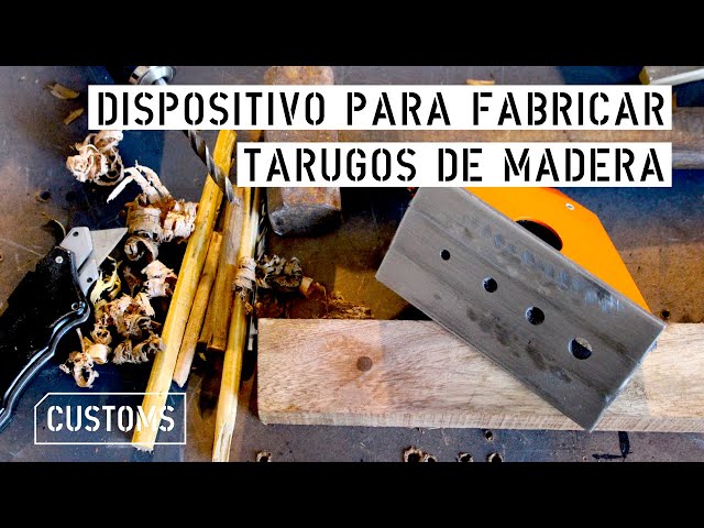 Dispositivo para fabricar tarugos de madera | CUSTOMS