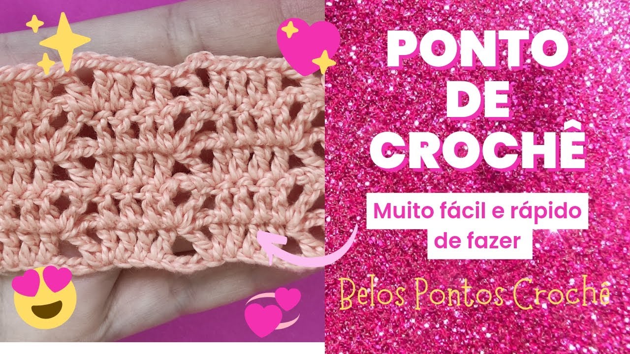 Muito fácil e rápido de fazer esse ponto de crochê #27 - YouTube
