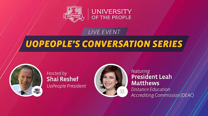 UoPeople's Conversation Series Ep 13 feat. Dr. Lea...