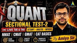 Quant Sectional Test 02 - LIVE Discussion | SNAP, NMAT, CMAT, GMAT & CAT Basics