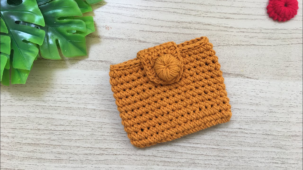 Crochet purse bag no zipper | Crochet mini bag for beginner | Pikky Diy ...