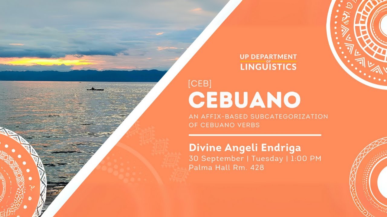 Philippine Indigenous Languages Lecture Series: Cebuano [ceb] - YouTube
