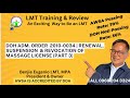 DOH Administrative Order 2010-0034 | Renewal, Suspension and Revocation of Massage License (Part 3)