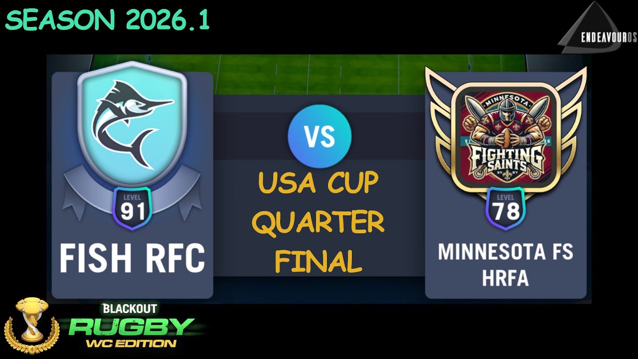 USA Cup Quarter-final: Fish RFC vs Minnesota Fighting Saints | Blackout Rugby