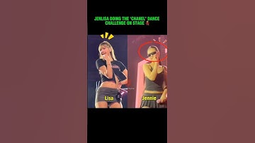 Omg!! Jenlisa doing “Chanel” dance challenge on stage 🤭 #blackpink #jennie #lisa #jenlisa #shorts