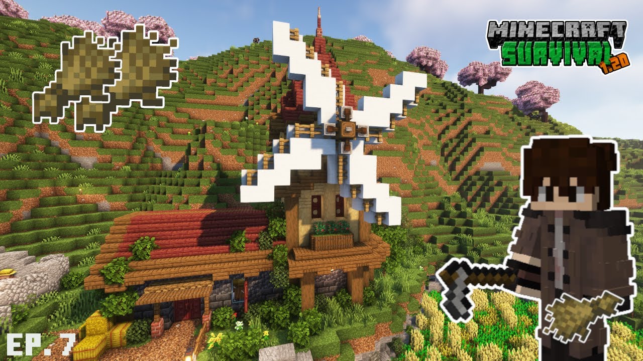 Como Construir Un Molino De Viento En Minecraft Youtube 