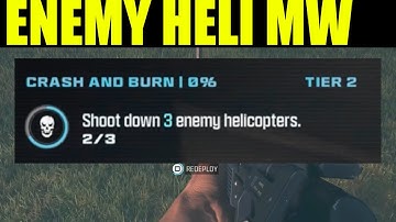 Where to shoot down 3 enemy helicopters to complete crash and burn mission mw3 zombies