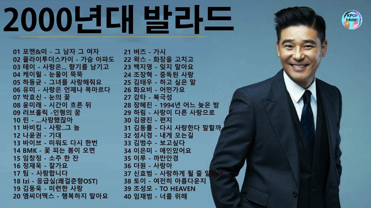 듣기만 해도 설레는 1990~2000년 발라드모음 우리가 사랑했던 추억노래 | Korean ballad songs@K-POP ...