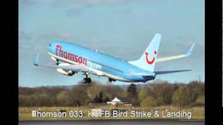 ThomsonFly 033: KSFB Bird Strike & Landing ATC recording