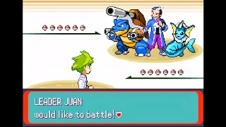 Pokemon Emerald Wallys Quest - Leader Juan Rematch Sootopolis, Postgame Doubles, Hard Mode