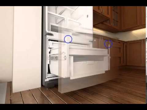 Removing the Doors on a French Door Refrigerator with Exterior Dispenser